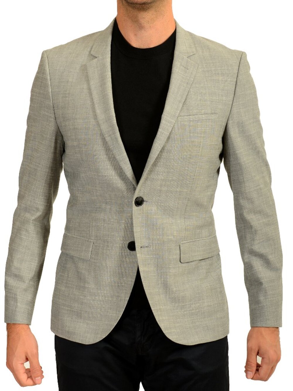 Hugo Boss Men's "Arti232X" Extra Slim Fit Wool Gray Blazer US 38R IT 48R